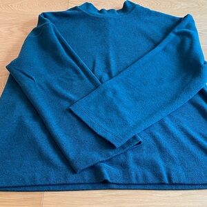 Mock neck bell sleeve plus size top